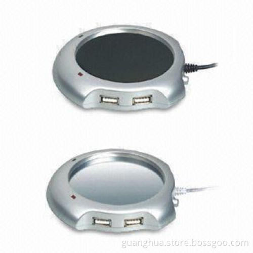 USB Drink Warmer with USB Hub and 60°C Heating Temperature